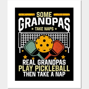 Pickleball Grandpa Pickleball Player Posters and Art